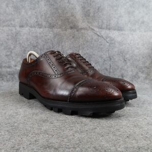 John Fluevog Shoes Mens 8 Oxford Classic Lace Up Brogue Brandenburg Angel Banker